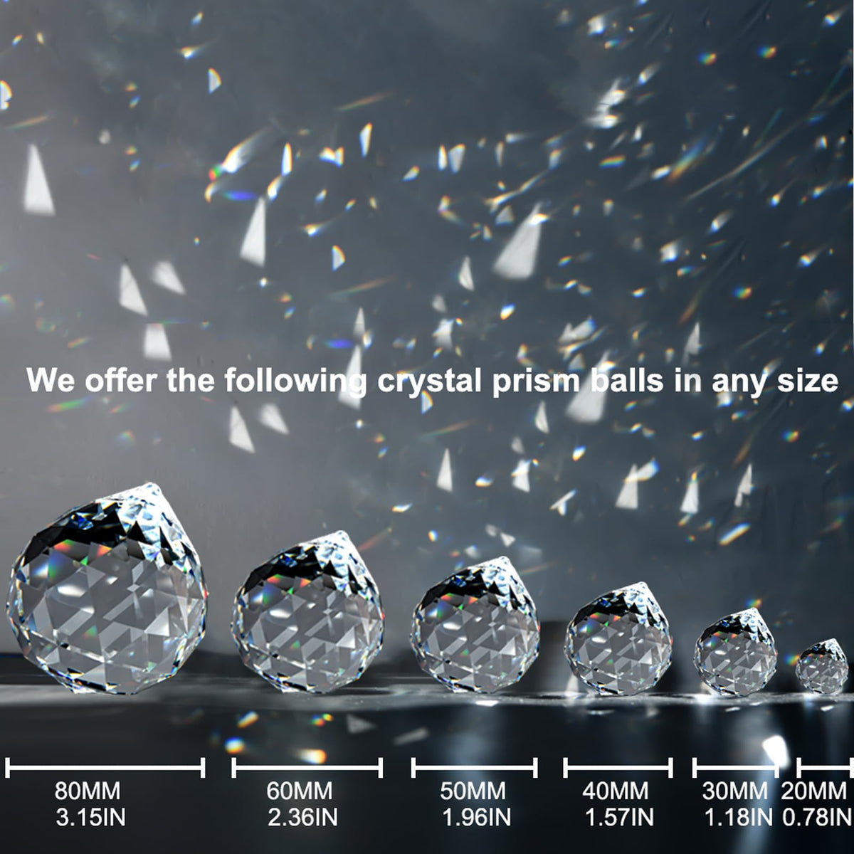MerryNine rainbow prism ball hanging transforms light into colorful room accents