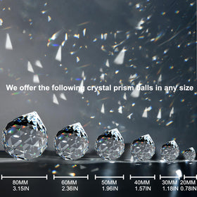 MerryNine rainbow prism ball hanging transforms light into colorful room accents
