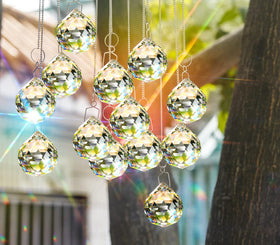 MerryNine rainbow prism window decor spreading light across glass