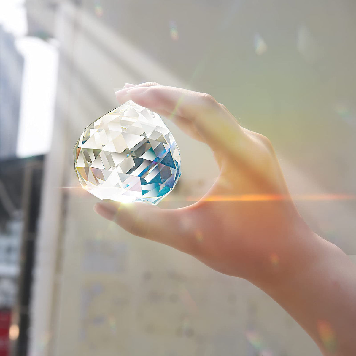 MerryNine sunlight rainbow refraction creates colorful arcs in any room