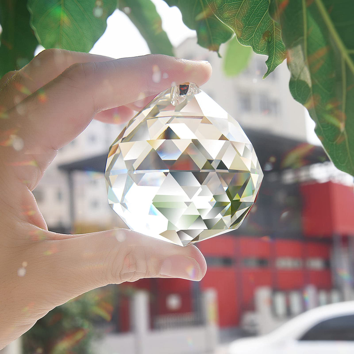 MerryNine window decor crystal ball enhances gifts and celebrations with color