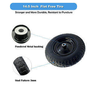MerryYard 14-5x3-50-8 wheel diameter suited for universal tires