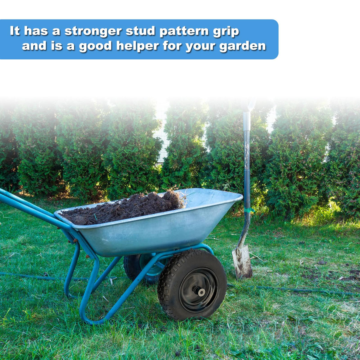 MerryYard powder coated steel rim resists outdoor corrosion