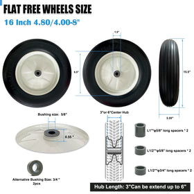MerryYard steel rim with white powder coating for durability