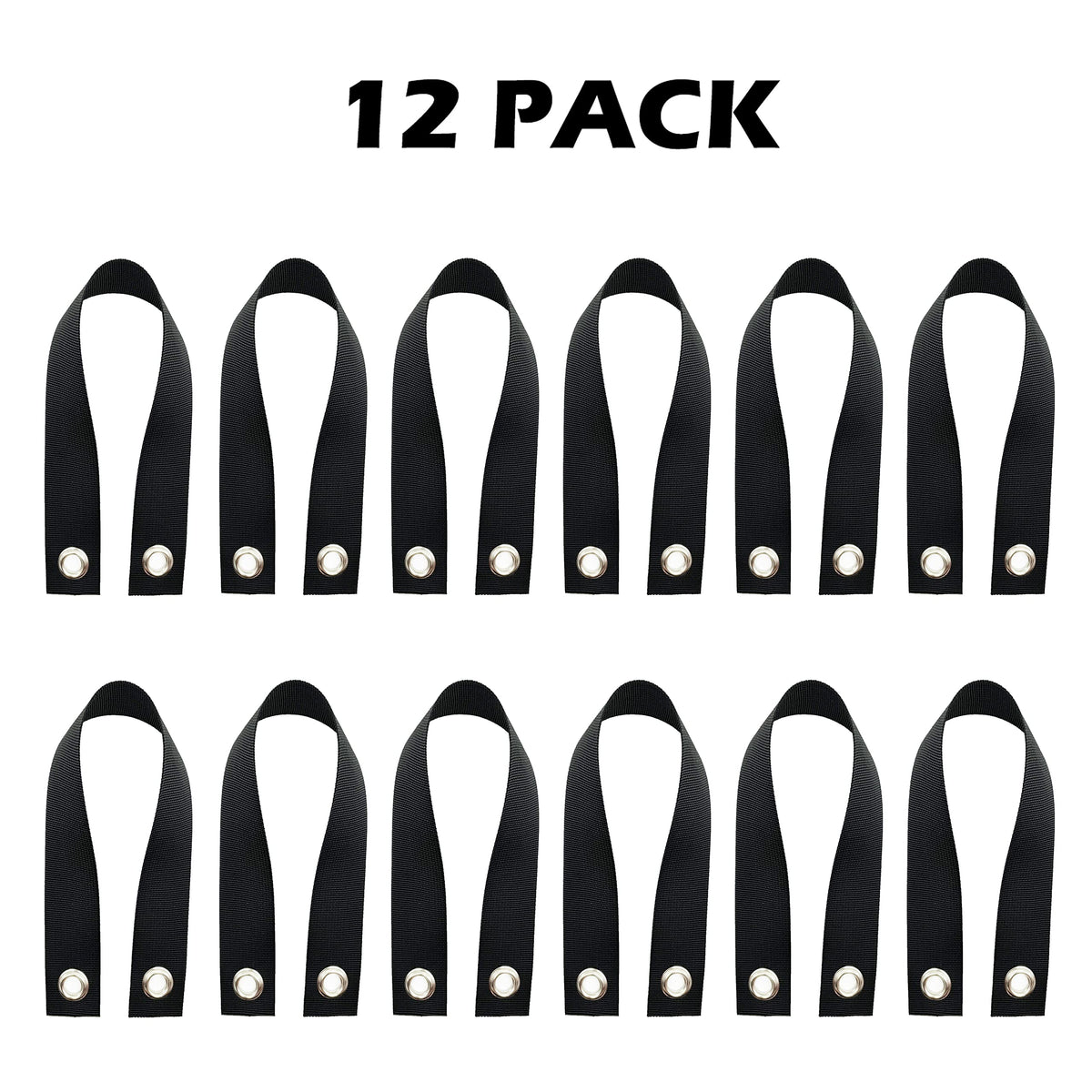 Mesench nylon straps with cupronickel eyelets for secure, durable plant support.