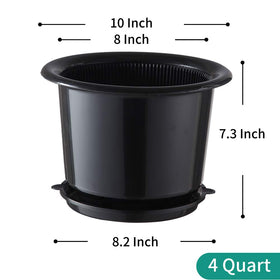 Meshpot double-layer orchid pot showing inner and outer pots for easy watering.