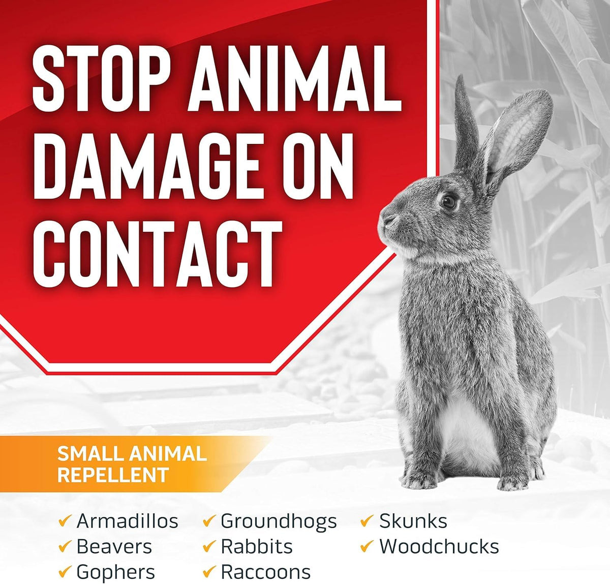 Messinas Animal Stopper Granular applied around edible crops creates a safe perimeter