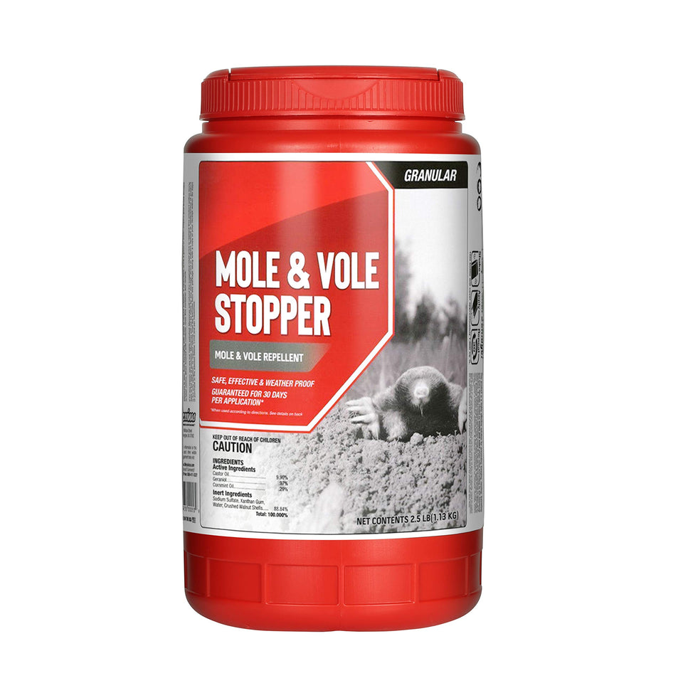 Messinas lawn-damage-prevention granules shield your lawn from mole tunnels.
