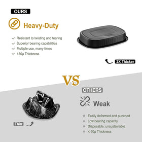 MESTAEK black design pan ideal for elegant catering events.