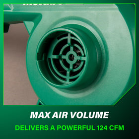 Metabo HPT 18V MultiVolt blower offers balanced, easy handling.