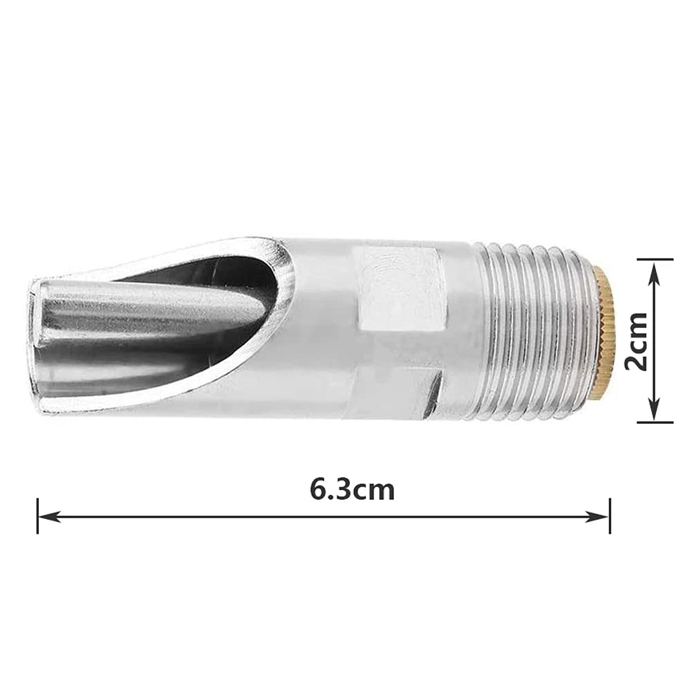 Close up of stainless steel filter in Metaland pig nozzle drinker