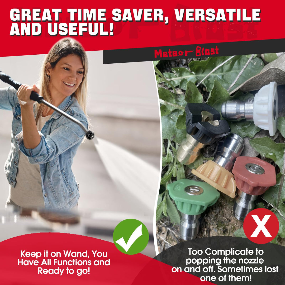 Meteor Blast universal wand compatibility with many pressure washers