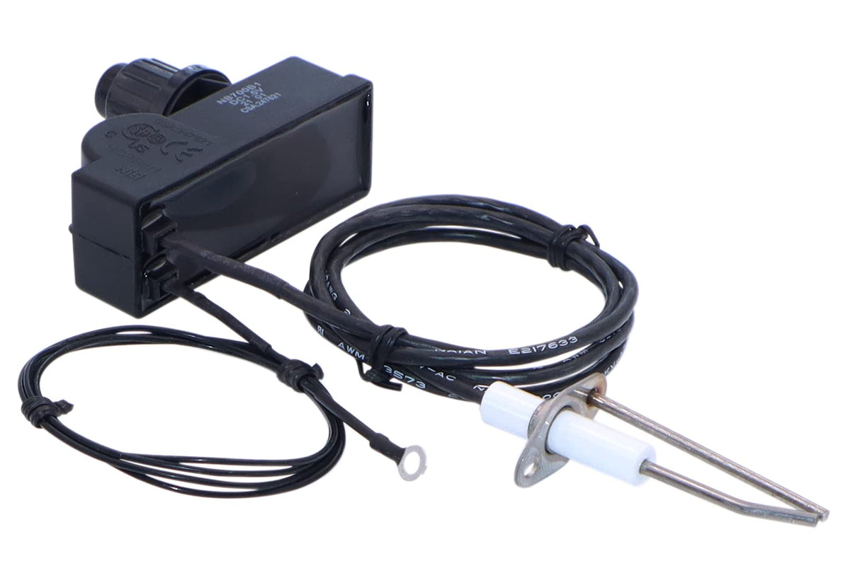 Meter Star dual-outlet ignition kit ready for gas pit setup