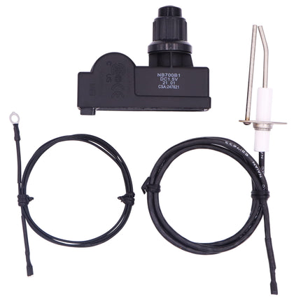 Meter Star fire pit ignition kit with two-outlet igniter for easy start