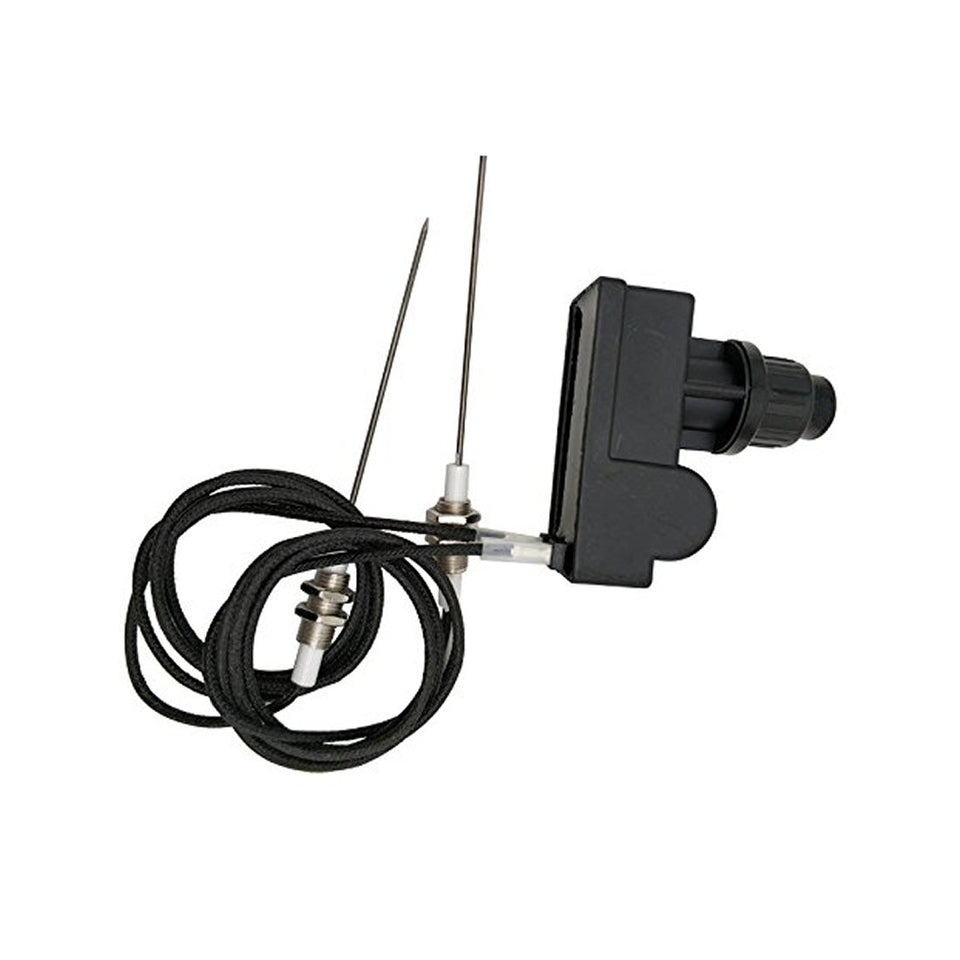 Meter Star grill-igniter-kit with AA battery powering fast barbecue starts.