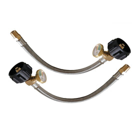 Meter Star stainless steel braided hose offers durability for outdoor grilling