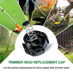 Methuker head installed on a trimmer during field use