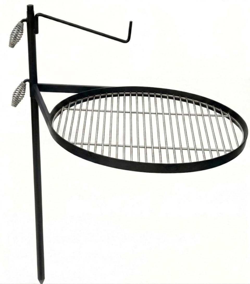 METORICO 24-inch campfire grill grate offers spacious cooking area for family meals.
