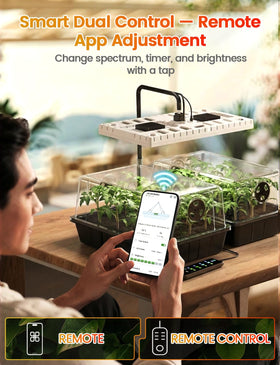 MetryGrow clear humidity dome creates stable moisture for faster germination.