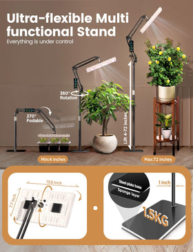 MetryGrow sleek grow light design with reliable after-sales support.