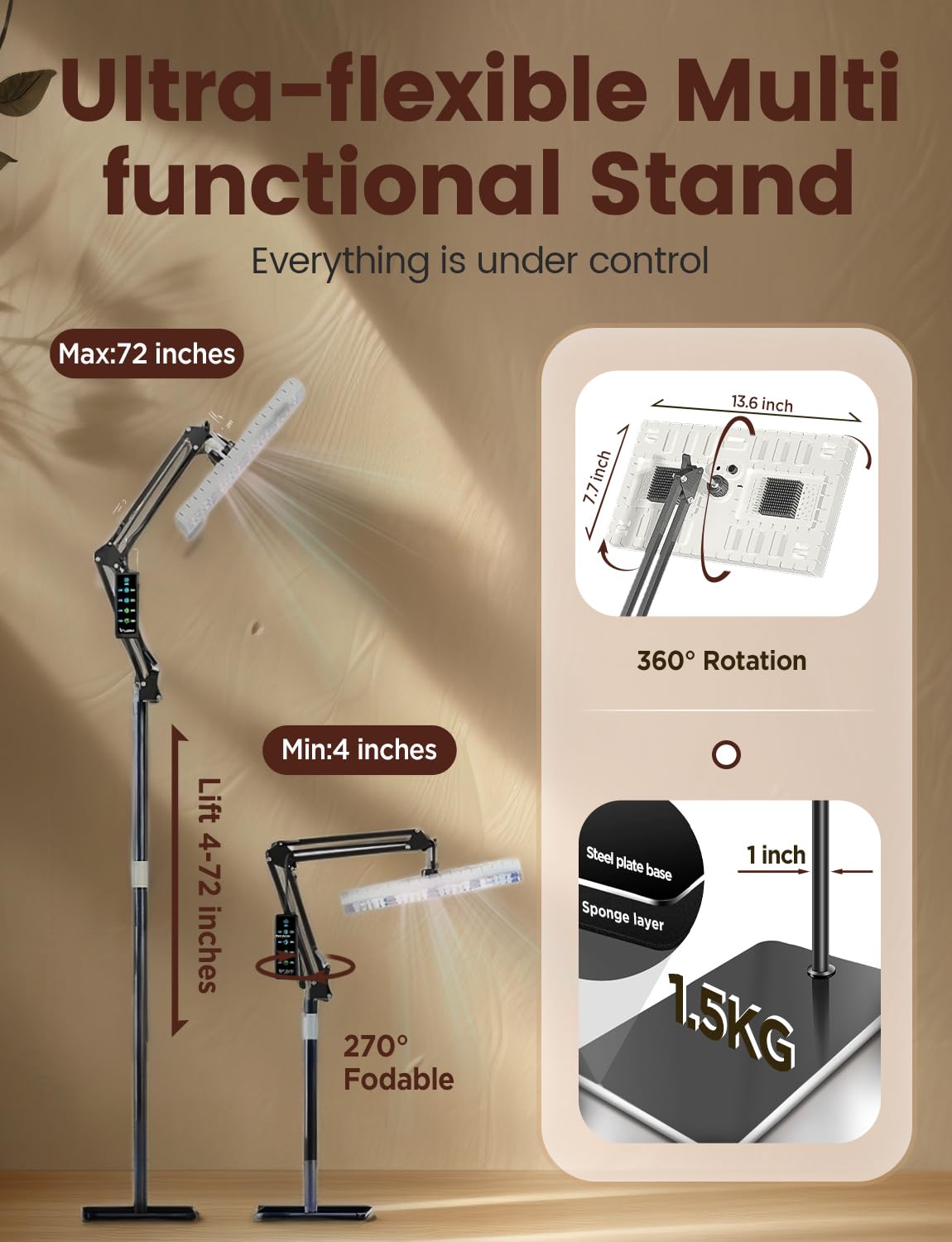MetryGrow sleek modern design blends with home decor.