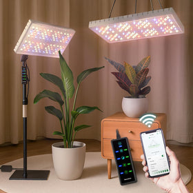 MetryGrow smart app control panel enables precise indoor plant lighting control.
