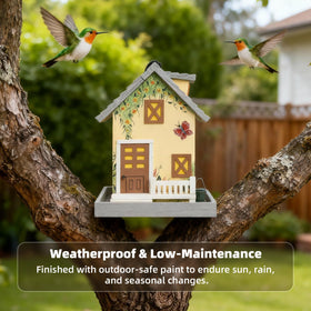 MEWANG gift idea bird feeder for bird lovers in light yellow