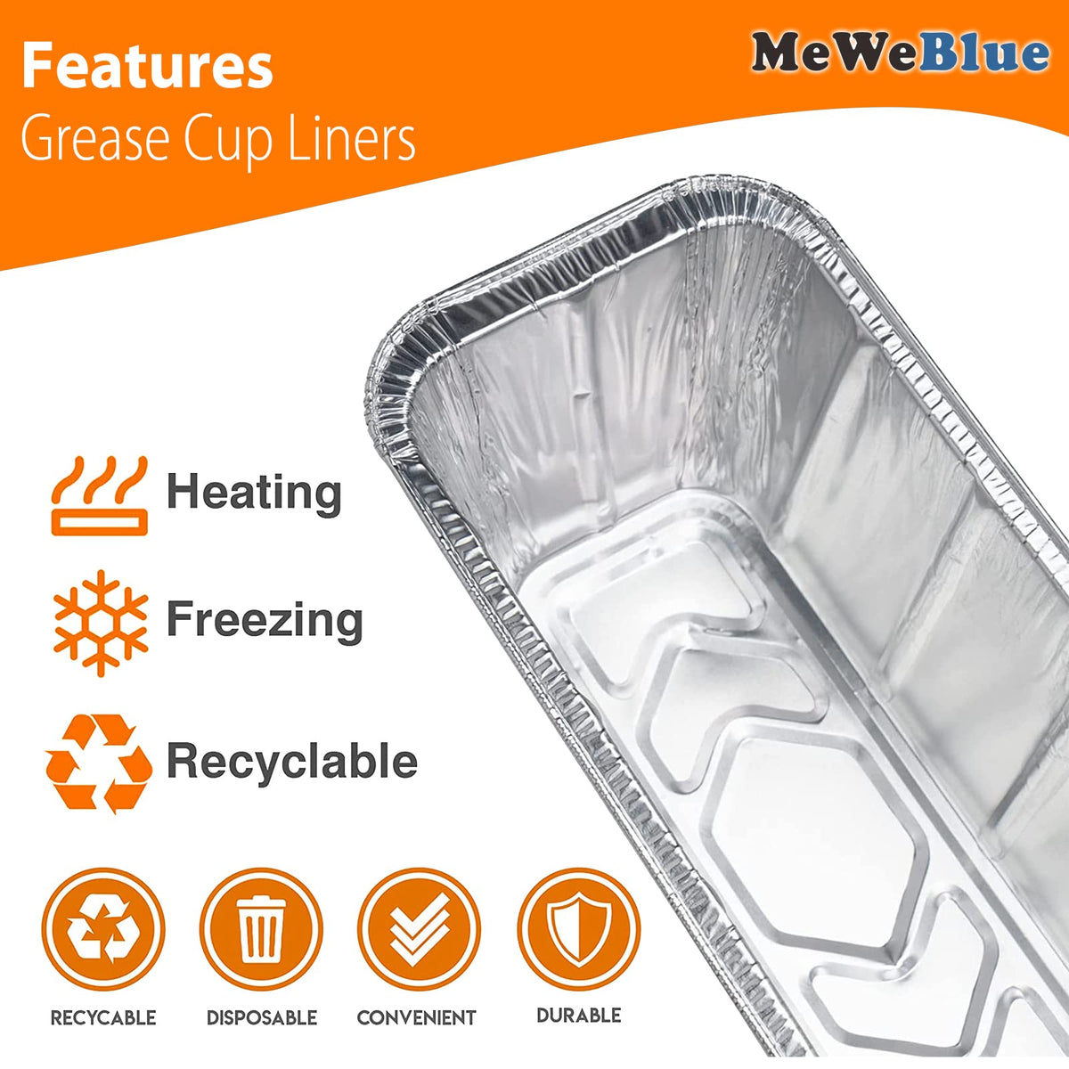 MeWeBlue liners used for grilling while preserving flavor.