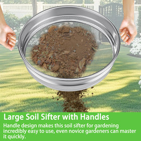MEWPON compost sifter efficiently screens material for texture