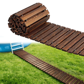 MEWTOGO 10ft anti-slip pool walkway provides a clean, stable path to the pool.