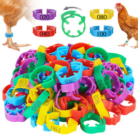 MEWTOGO 17-23mm yellow chicken leg band for durable flock identification