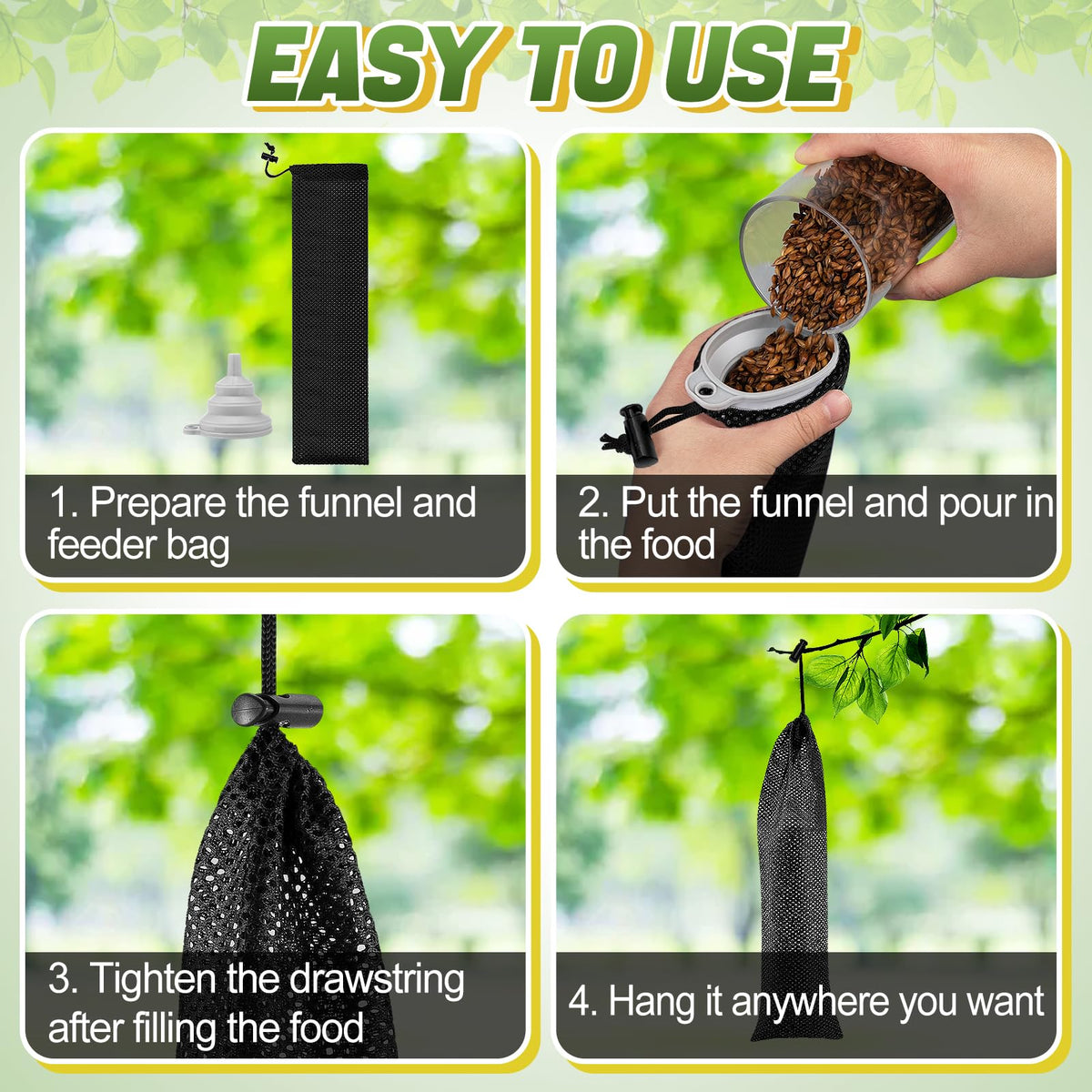 Perfect for wild finches and small garden birds with MEWTOGO feeder.