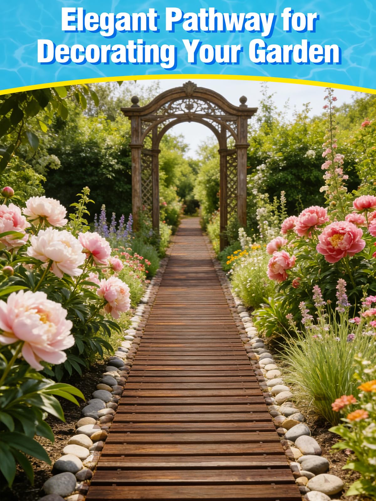 MEWTOGO versatile outdoor path suits gardens, events, and poolside access.