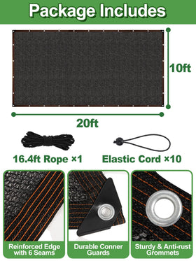 Versatile MEWTOGO shade cloth used on garden, patio, and kennel