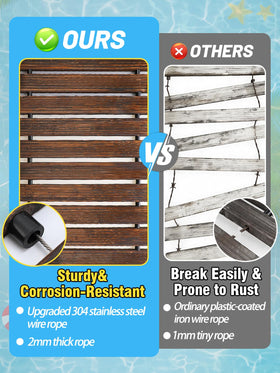 MEWTOGO wave-texture boards boost traction on wet decks for safer steps.