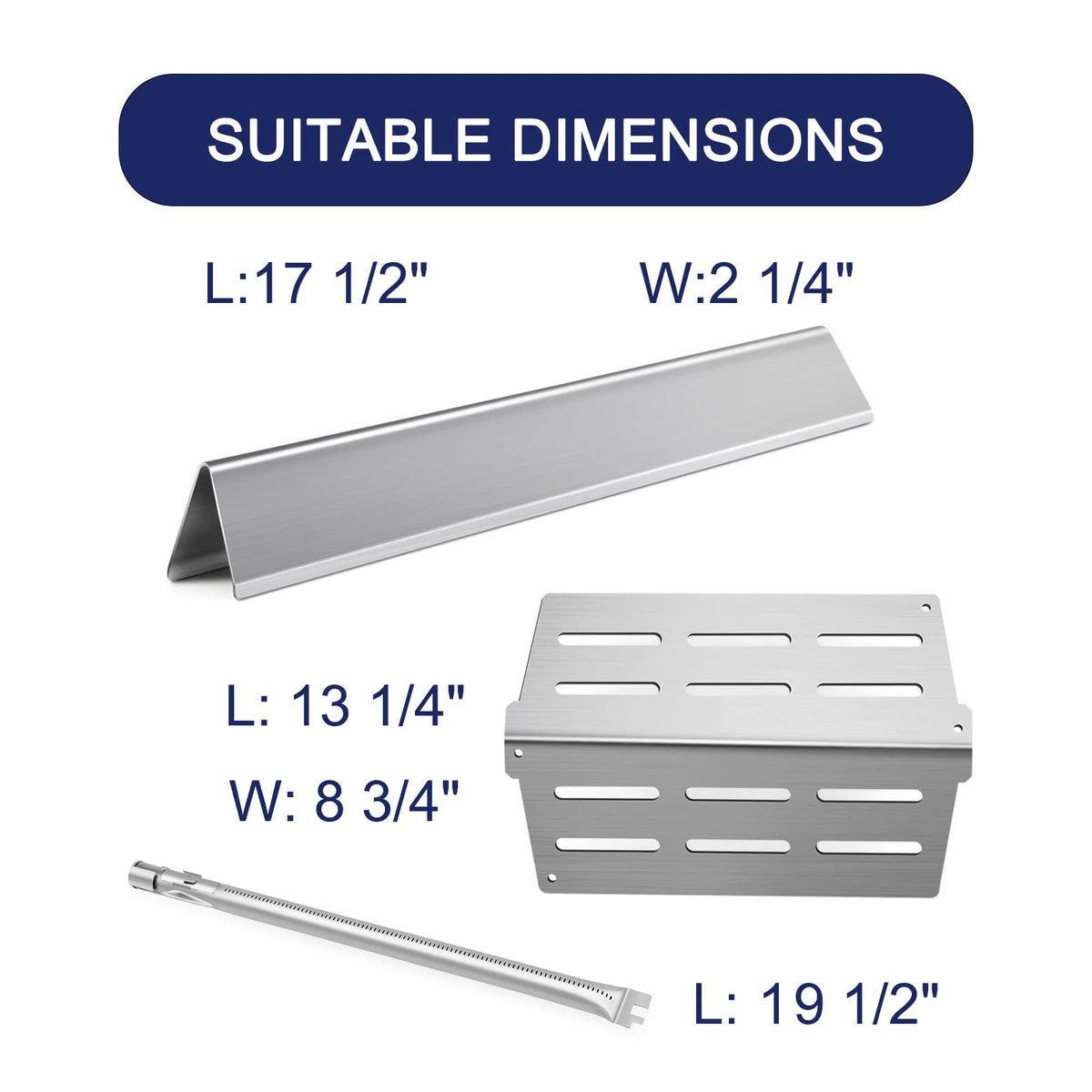 Meyafiny Genesis 300 heat deflectors prevent flare-ups and grease drips