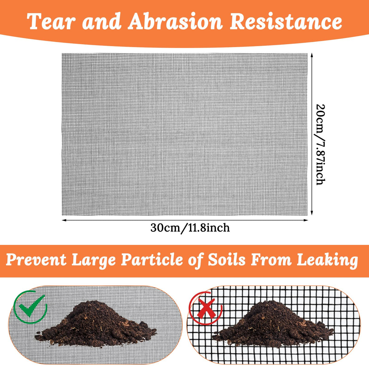 Meyeyaia bonsai drainage mesh with 1.5mm holes prevents soil loss while promoting airflow