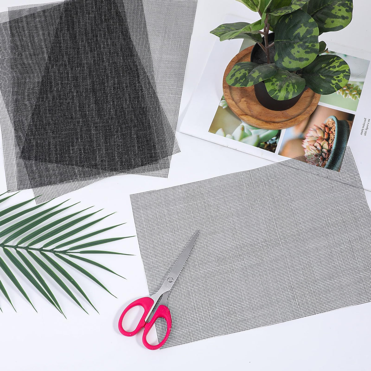 Meyeyaia easy-cut-to-fit mesh lets you tailor pots quickly for any container