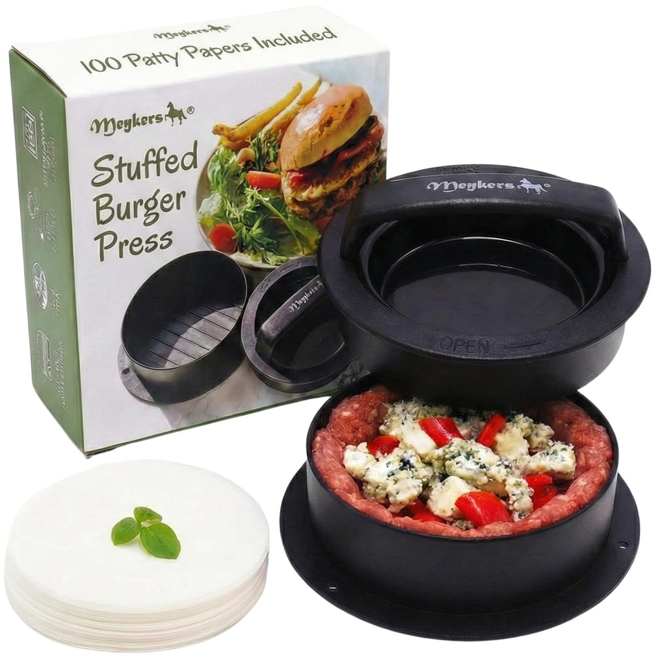 Meykers burger press 3in1 shaping perfect patties and sliders