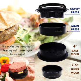 Meykers non-stick mold releases patties with ease