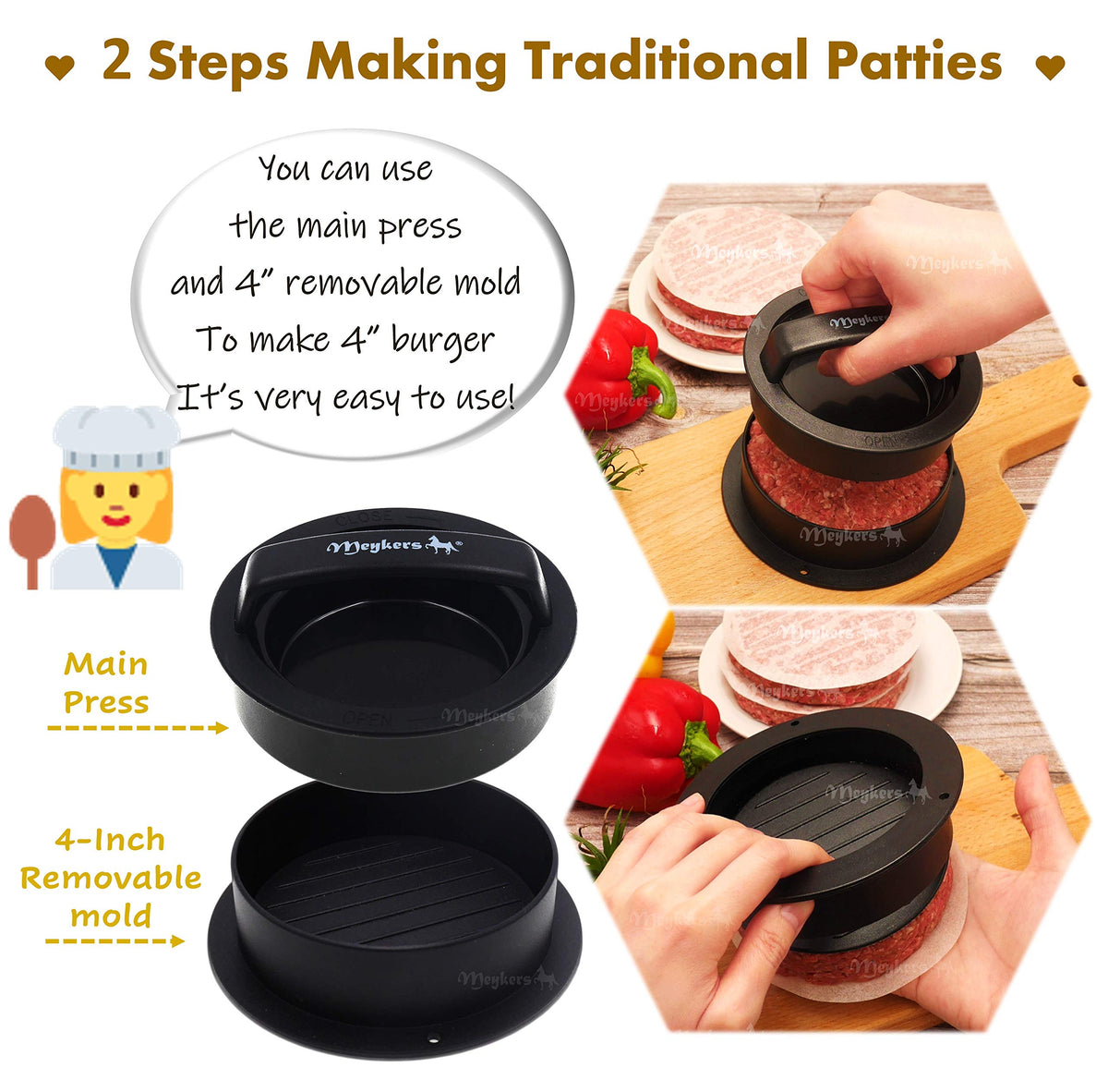 Meykers stuffed cheeseburger capability for balanced fillings