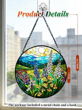 Meyocky colorful glass suncatcher adds color and ambient light to rooms