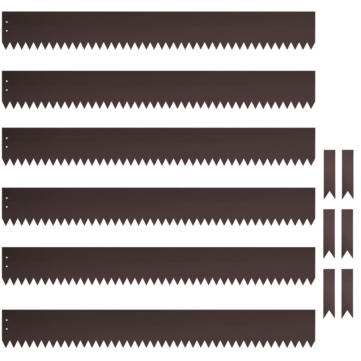 Meyoppm 4-inch metal landscape edging pack for durable lawn borders