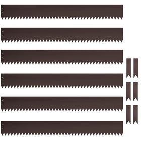 Meyoppm 4-inch metal landscape edging pack for durable lawn borders