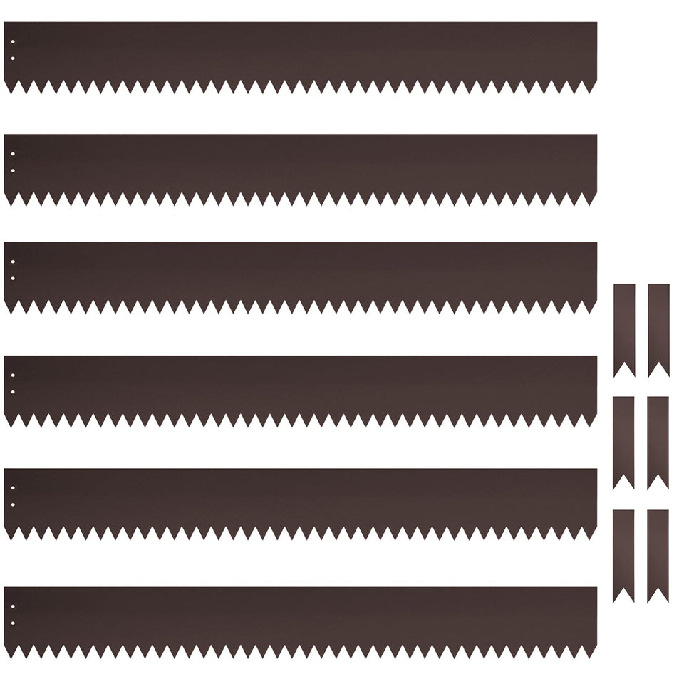 Meyoppm 4-inch metal landscape edging pack for durable lawn borders