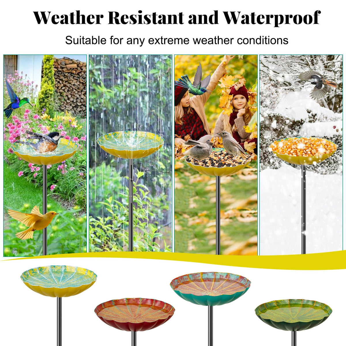 MeyRolizn durable waterproof metal construction resists sun fade