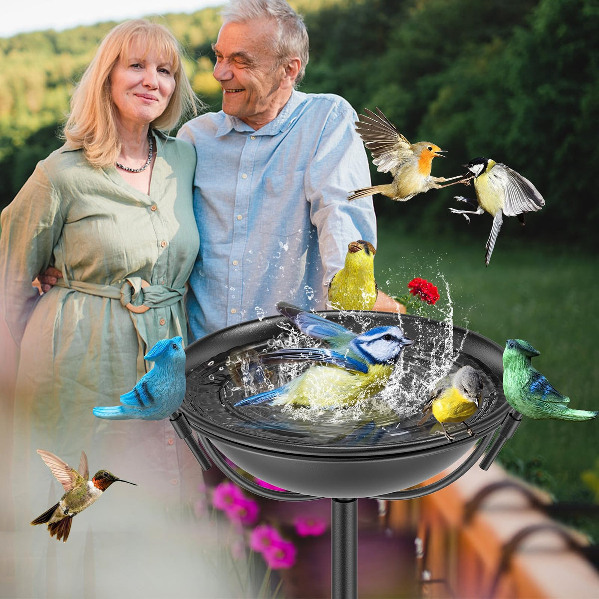 Removable bowl allows quick cleaning and water changes