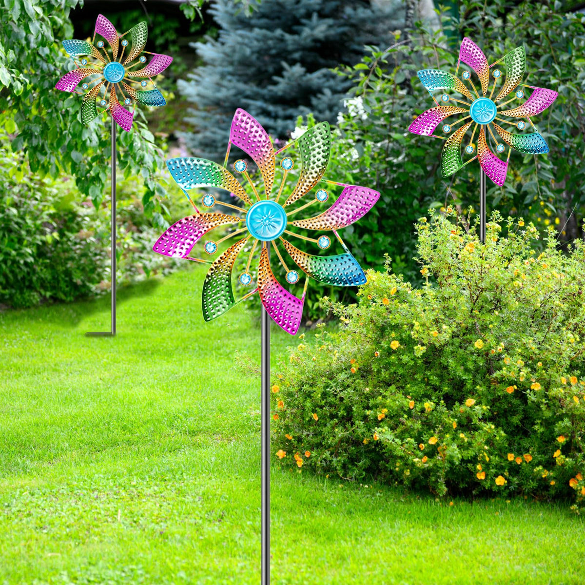 MeyRolizn yard art display enhances curb appeal and outdoor ambiance.