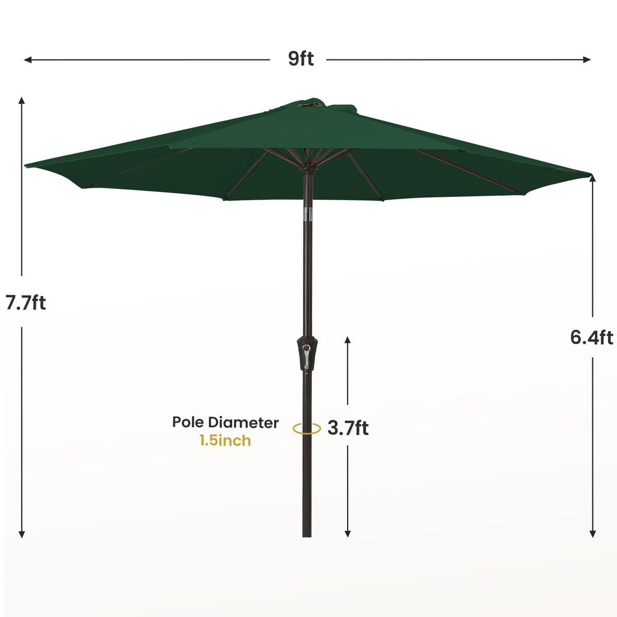 MEWAY Velcro strap keeps canopy secured when stored