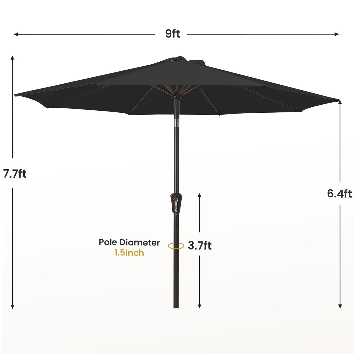 MEWAY Velcro strap keeps canopy secured when closed.
